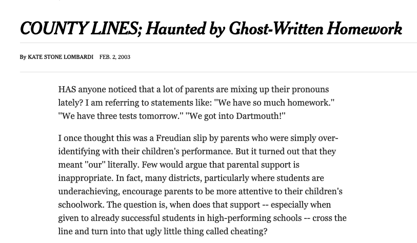 Haunted by Ghost-Written Homework