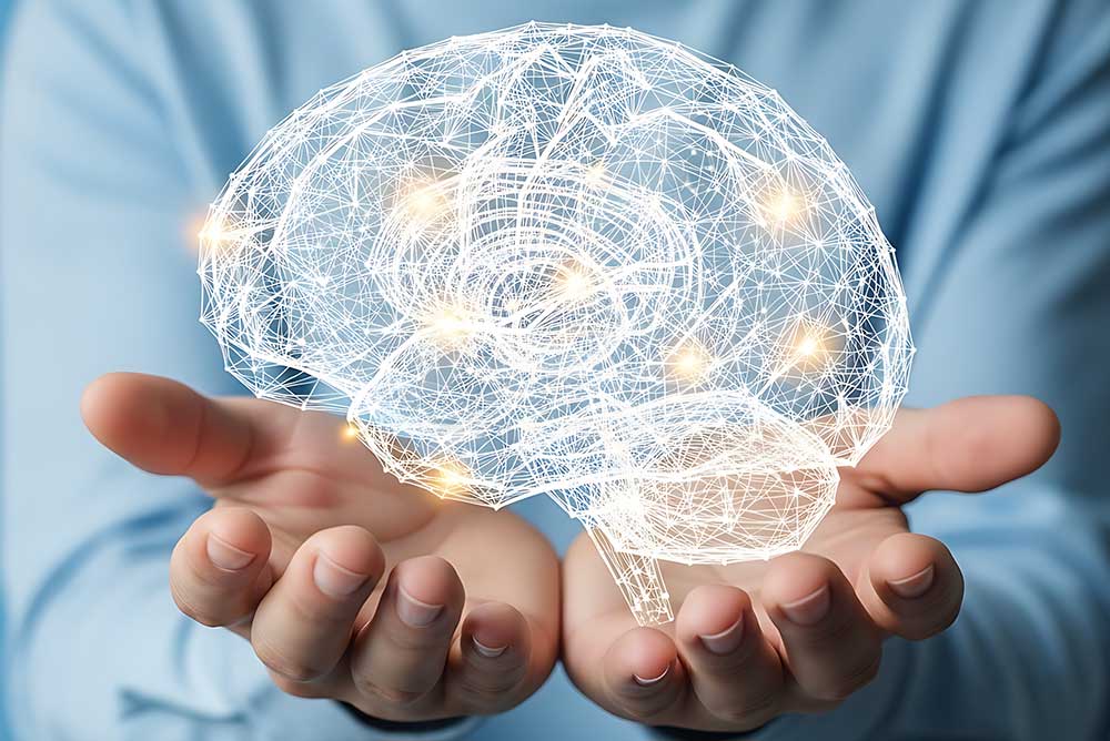 Photo of illustration of brain